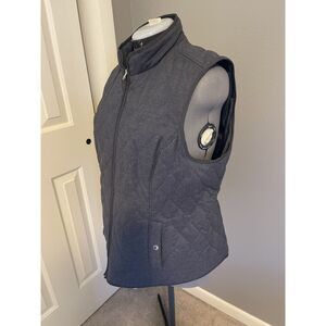 Croft & Barrow | Gray | Quilted Puffer Vest | Size L | Lightweight Zip Front